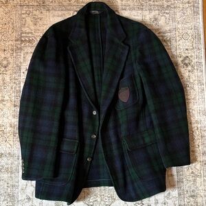 Polo by Ralph Lauren Green and Blue Plaid Jacket